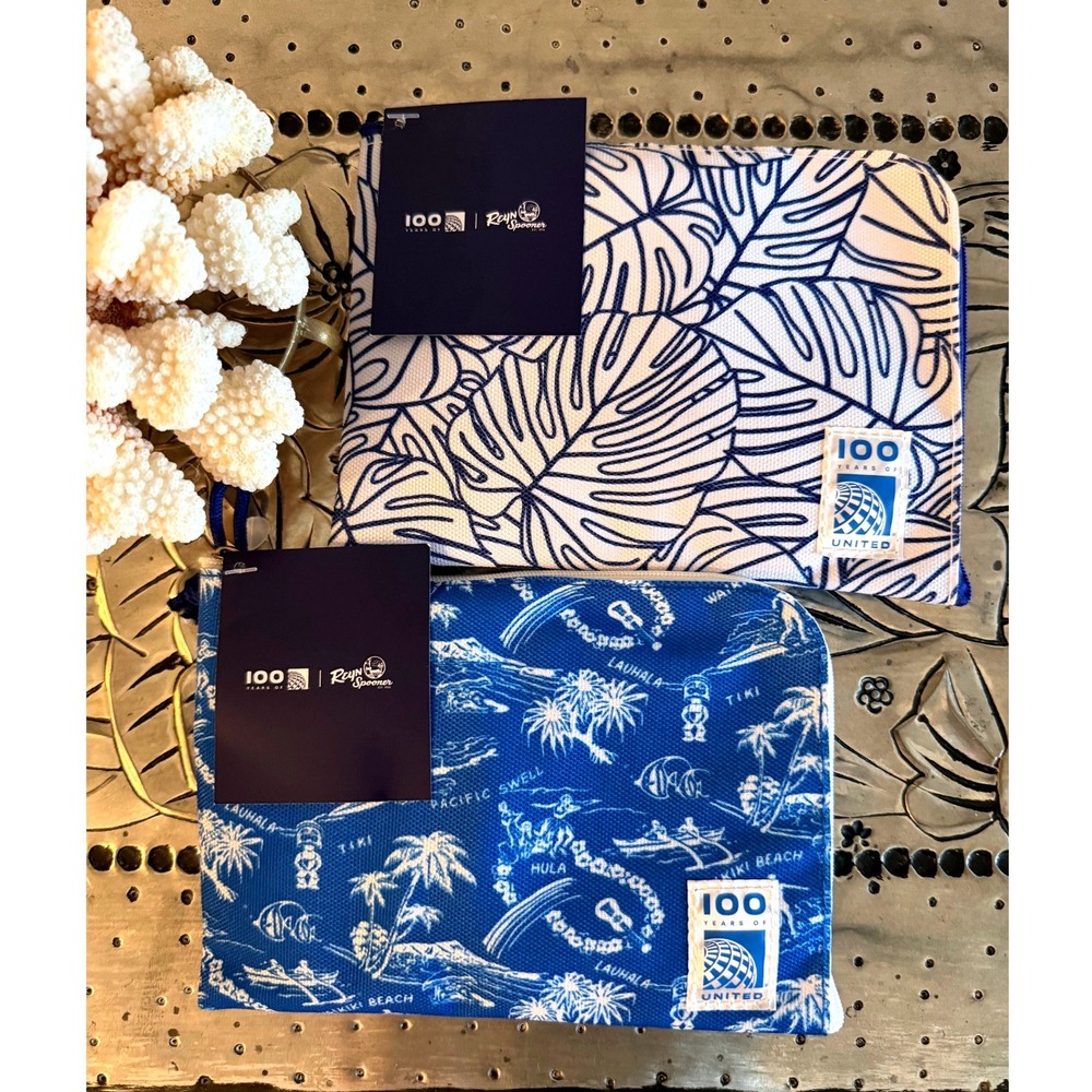 Set/TWO Special Hawaii Edition 100 Years Of United Airlines x Reyn Spooner Kits - Picture 3 of 4